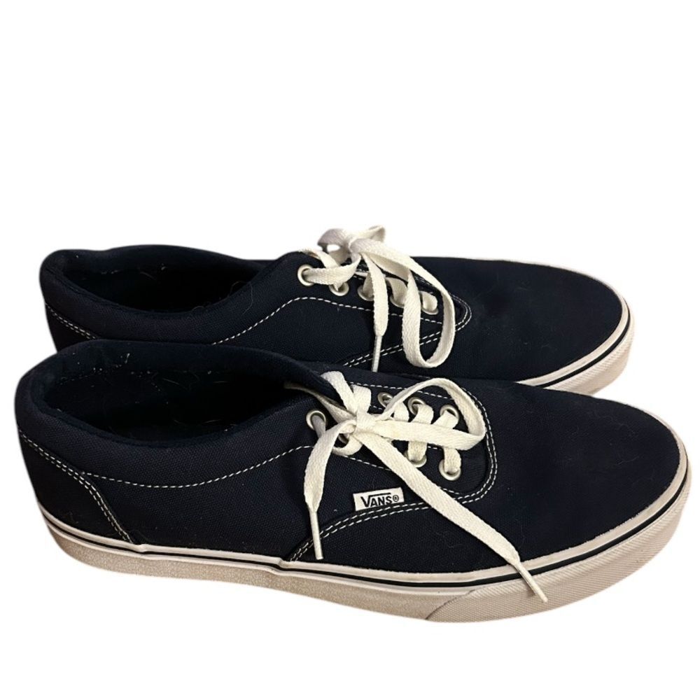 Vans Men’s Off the Wall Navy Blue Canvas Lace Up Sneakers Size 9